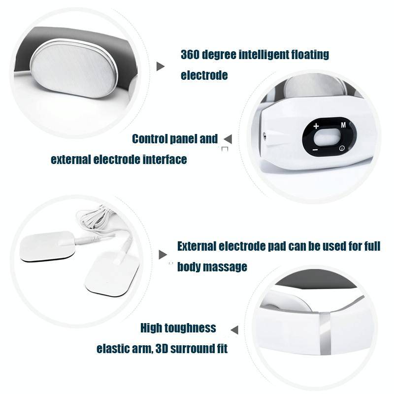 Cervical Vertebra Massager Charging Intelligent Pulse Physiotherapy Instrument Electromagnetic Vi...