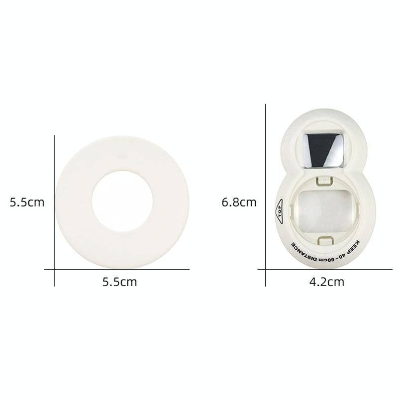 Mini Digital Camera Lens Selfie Mirror + Auxiliary Circle Set for FUJIFILM Instax Mini7+(Pink)