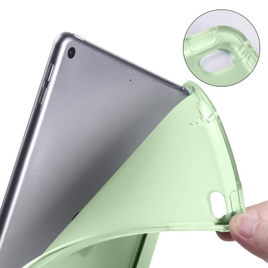 For iPad Mini 5 / Mini 4 3-folding Horizontal Flip PU Leather + Shockproof TPU Case with Holder &...