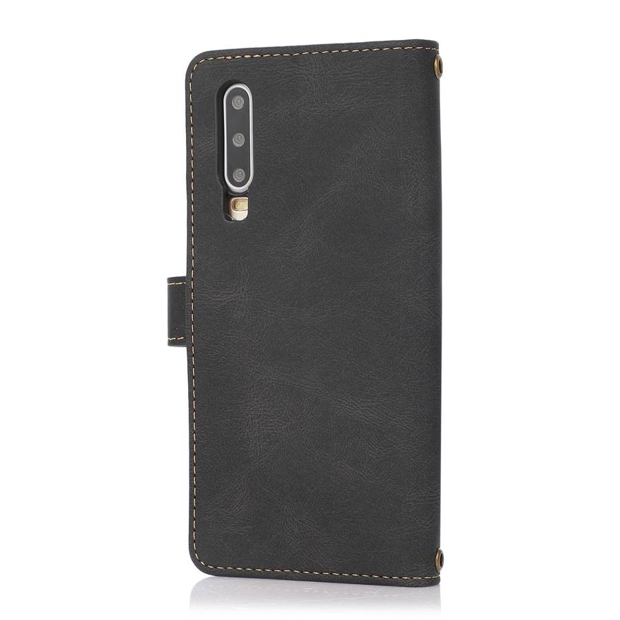 For Huawei P30 PU + TPU Horizontal Flip Leather Case with Holder & Card Slot & Wallet & Lanyard(B...