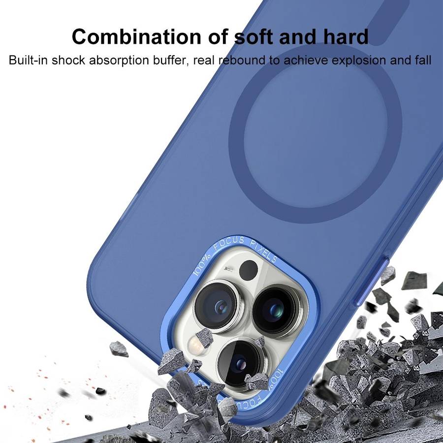 For iPhone SE 2022 / 2020 / 8 / 7 MagSafe Frosted Translucent Mist Phone Case(Black)