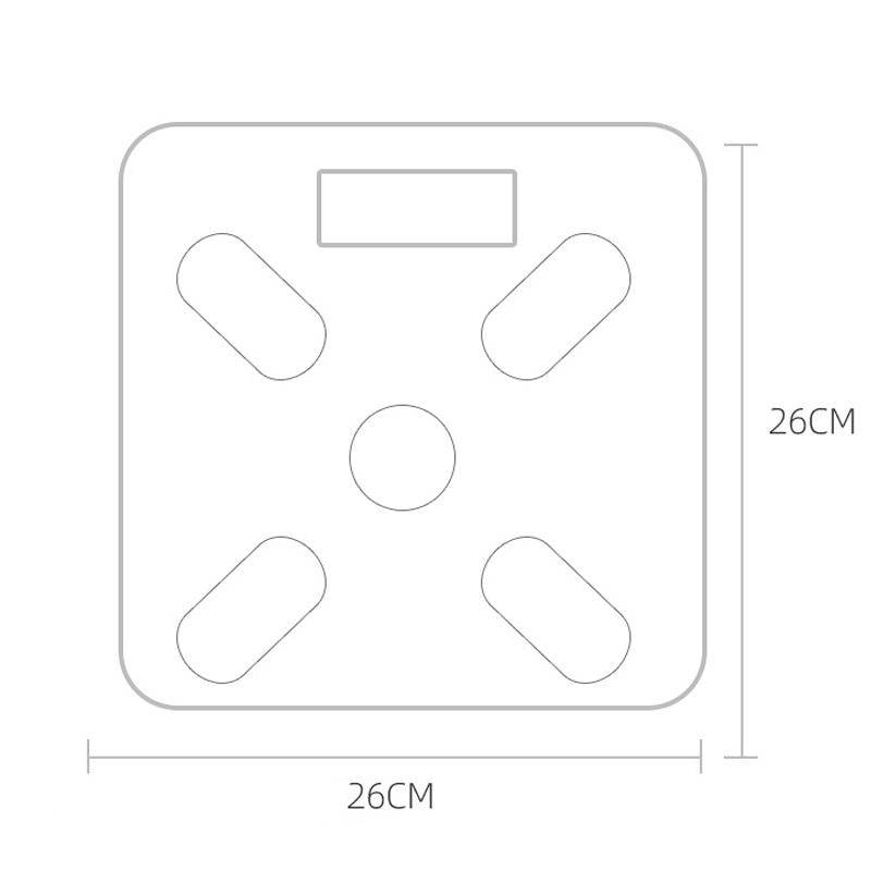 Smart Bluetooth Weight Scale Home Body Fat Measurement Health Scale Solar + Charge Model(Curve Bl...