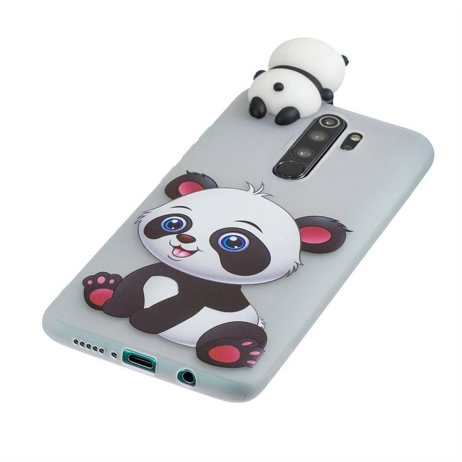 For Xiaomi Redmi Note 8 Pro Shockproof Cartoon TPU Protective Case(Panda)