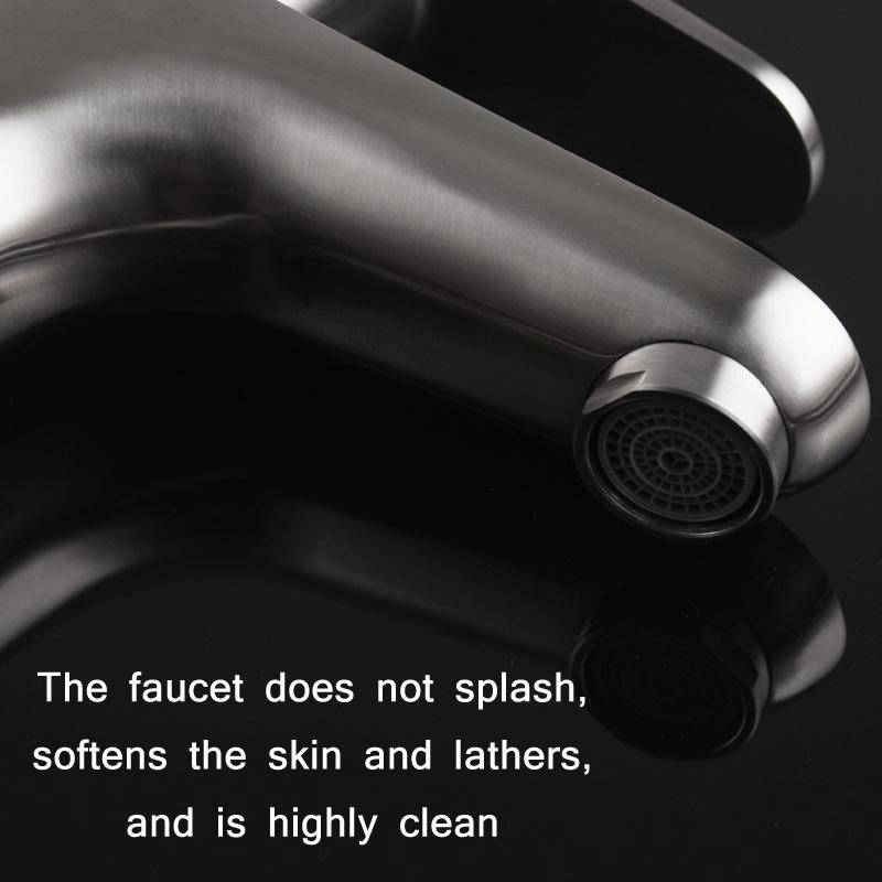 Hot And Cold Water Mixing Sink Stainless Steel Faucet