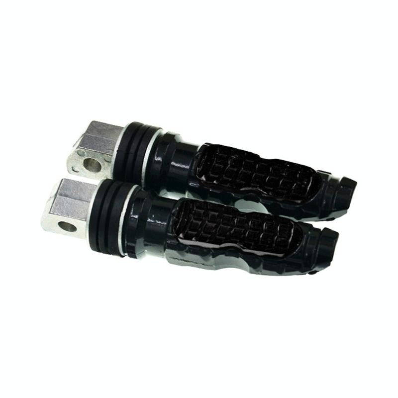 Universal Motor Bike Footpegs Foot Rests Rear Pedals Set Motorcycle Modification Accessories(Black)