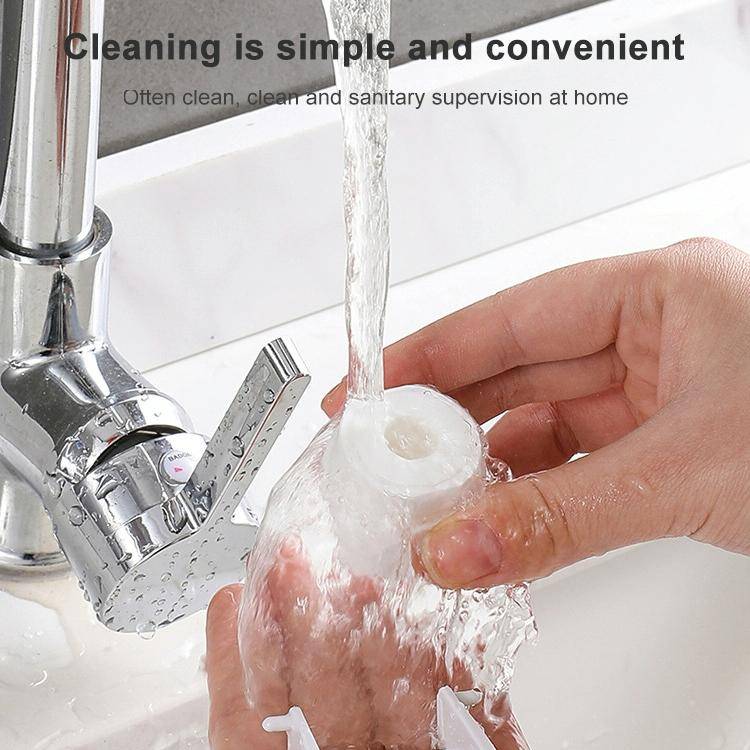 Automatic Toothpaste Squeezing Wall-mounted Toothpaste Rack(Pink+White)