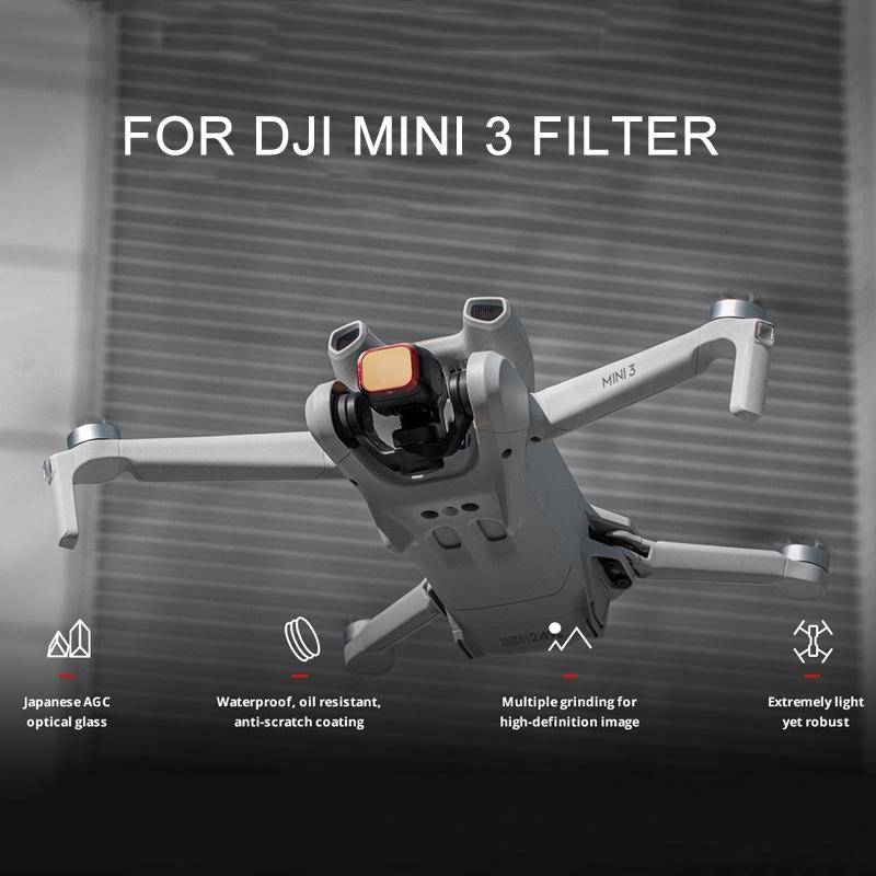 For DJI Mini 3 PGYTECH Filter Aluminum Alloy Drone Filter,Spec: ND 16/64/128/256