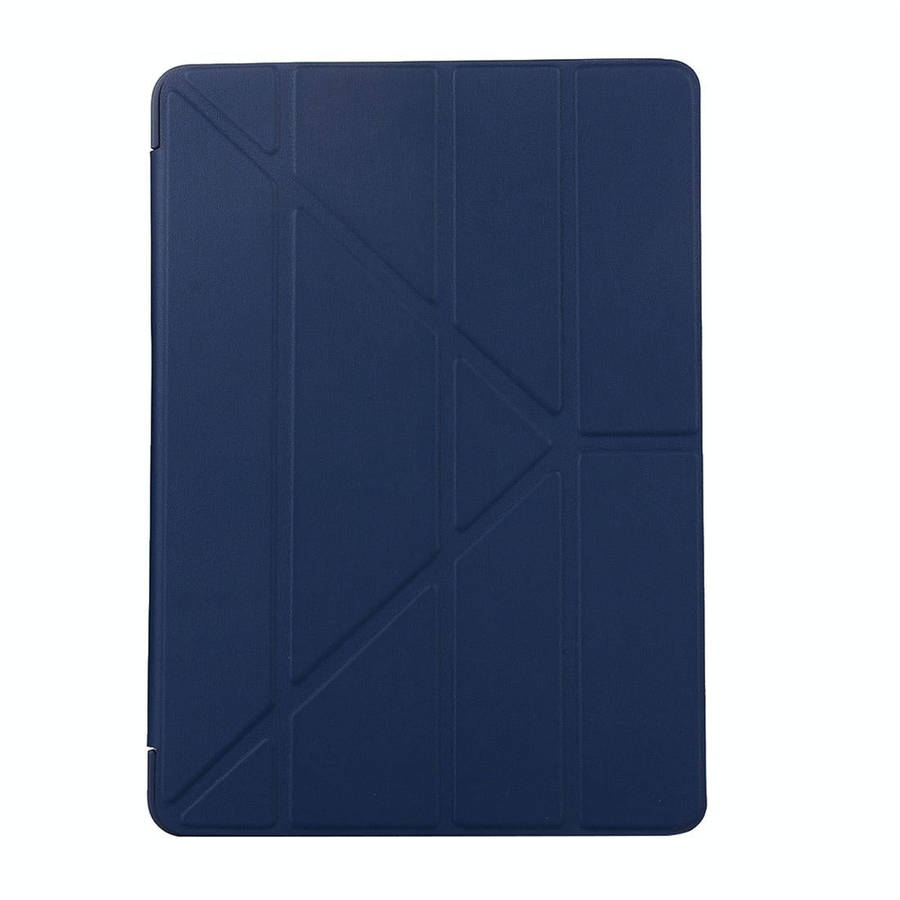 For iPad 10.2 2021 / 2020 / 2019 TPU Horizontal Deformation Flip Leather Case with Holder(Blue)