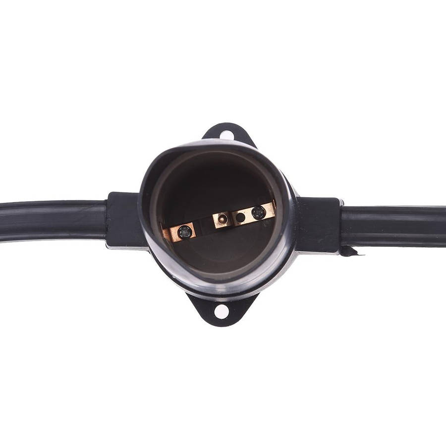 E27 Lamp Holder 8 Heads Hanging Wire Chandelier Lamp Holder Bulb Base Power Cable, Cable Length: ...