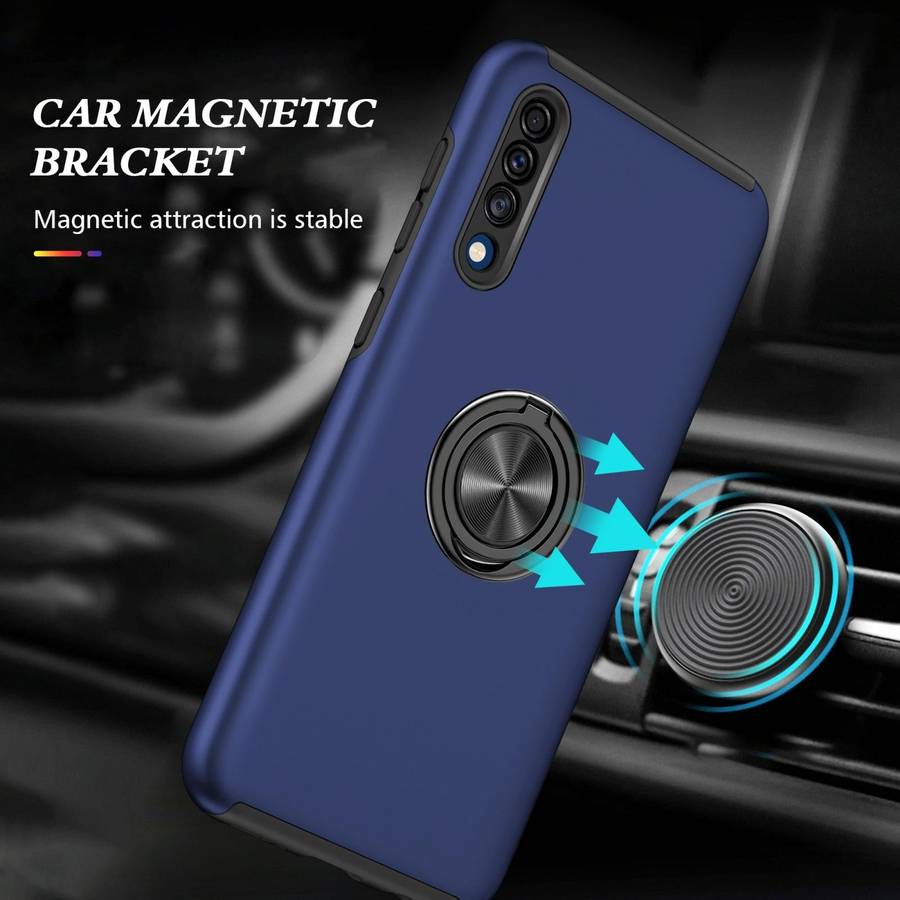 For Samsung Galaxy A30s / A50s / A50 PC + TPU Shockproof Magnetic Protective Case with Invisible ...