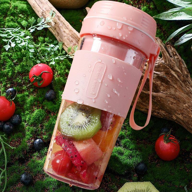 FS1300 Mini Juicer Home Portable Cooking Machine Student Juice Cup Juicer, Colour: Gem Blue Four ...