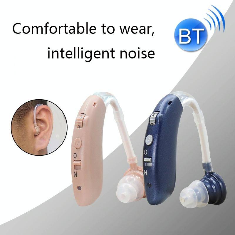 G25 Bluetooth Hearing Aid Elderly Sound Amplifier Sound Collector, Colour: US Plug(Deep Blue)