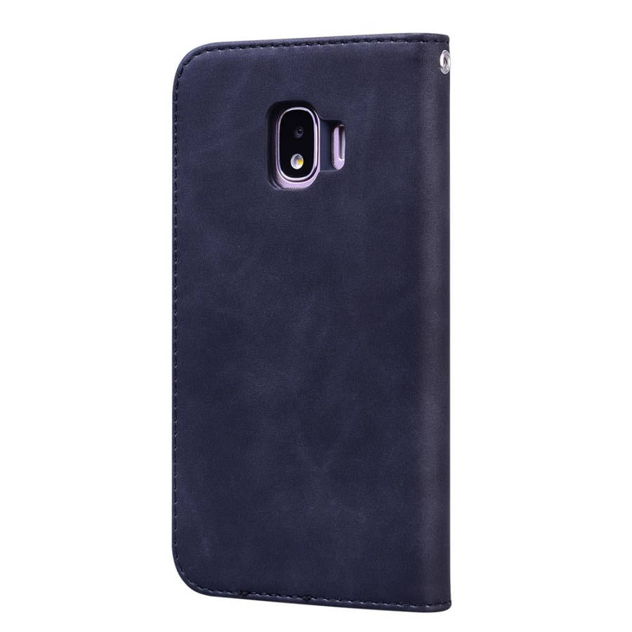 For Samsung Galaxy J2 Core Frosted Business Magnetic Horizontal Flip PU Leather Case with Holder ...