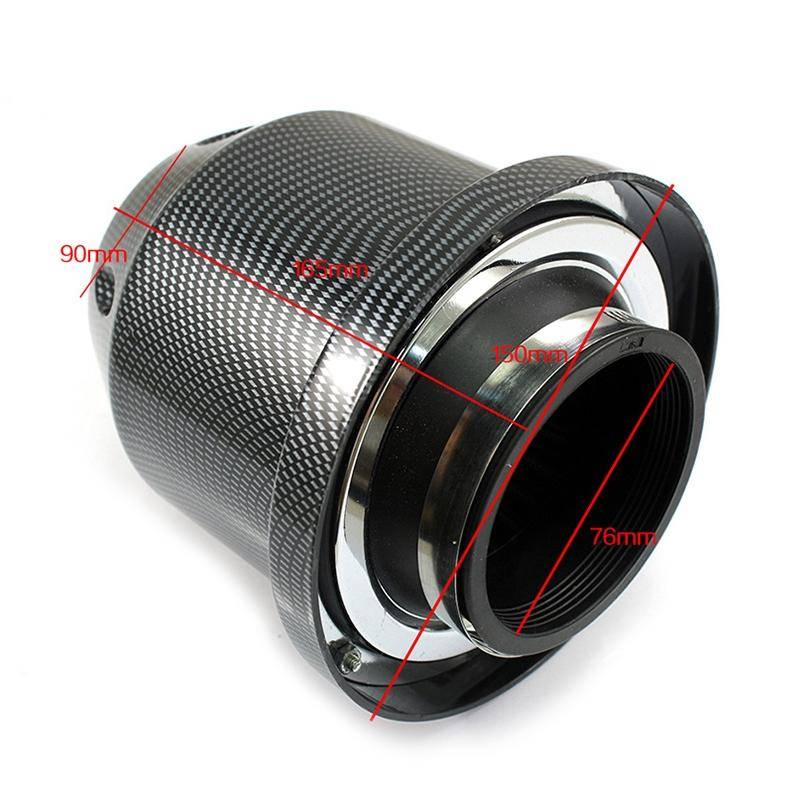 XH-UN005 Car Universal Modified High Flow Mushroom Head Style Intake Filter for 76mm Air Filter (...