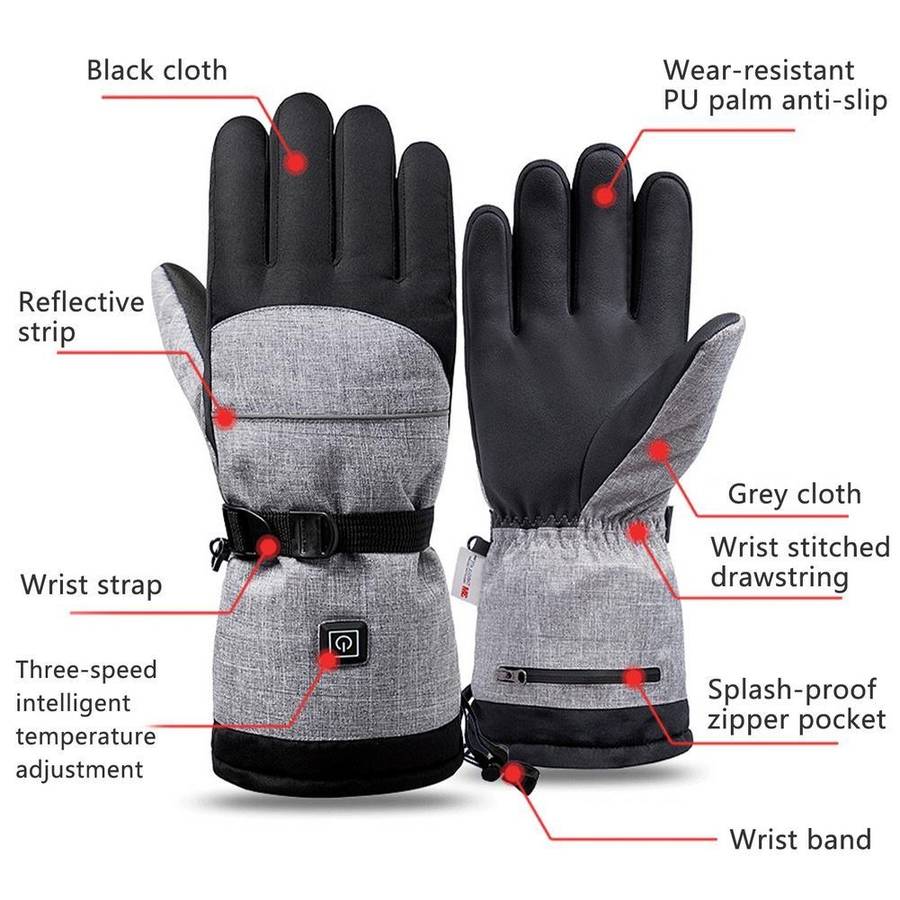 Winter Heating Hand Warmer Electric Thermal Gloves ,Specification: Only Gloves