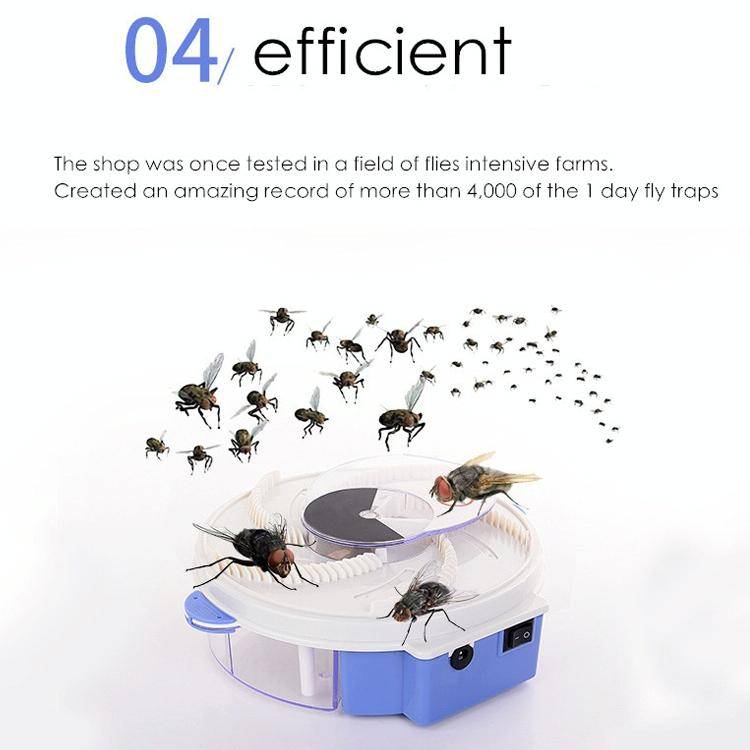 Electric Rotary Fly Catcher Flytrap Mosquito Killer Repellent, US Plug