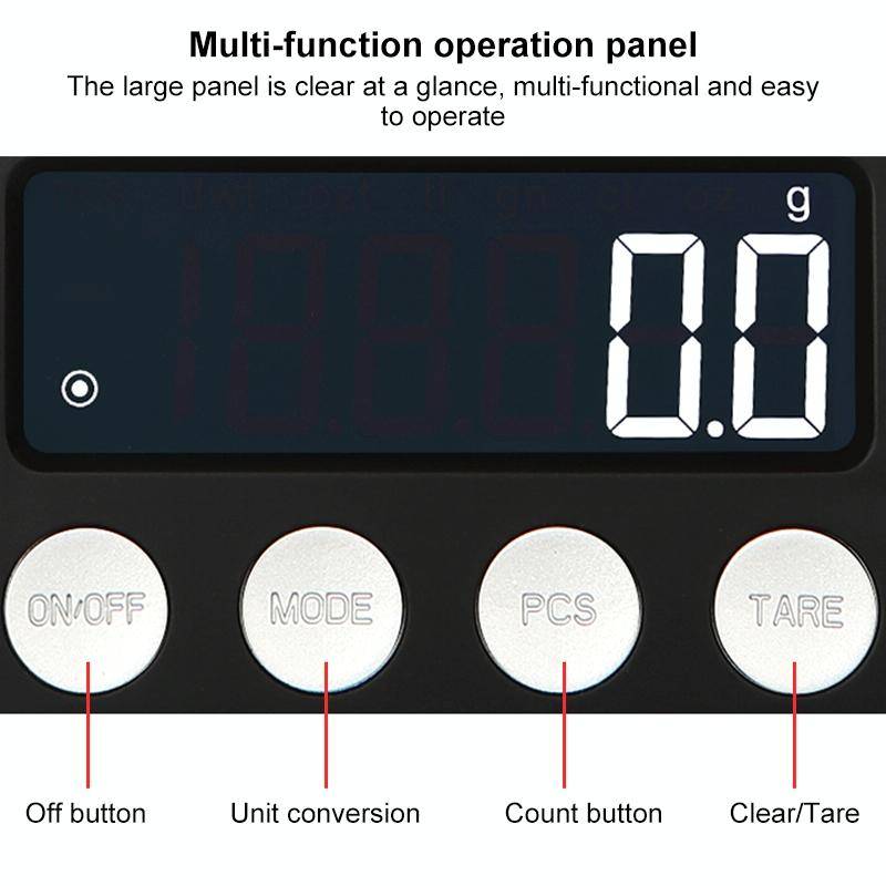 High-Precision Electronic Scale Mini Portable Jewellery Medicine Scale, Style:500g/0.01g