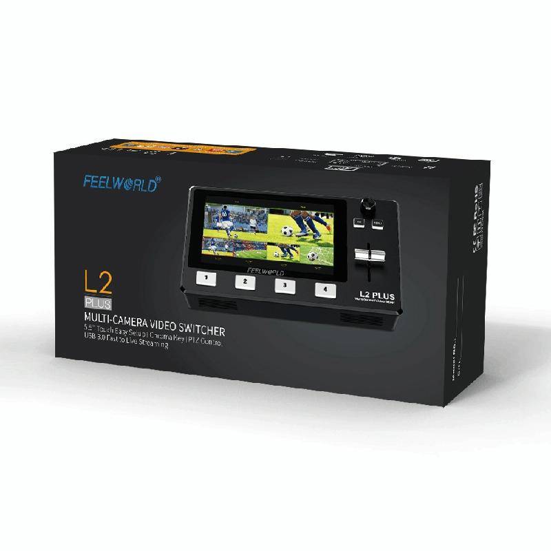 FEELWORLD L2 Plus Multi-camera Video Mixer Switcher with 5.5 inch Screen(AU Plug)
