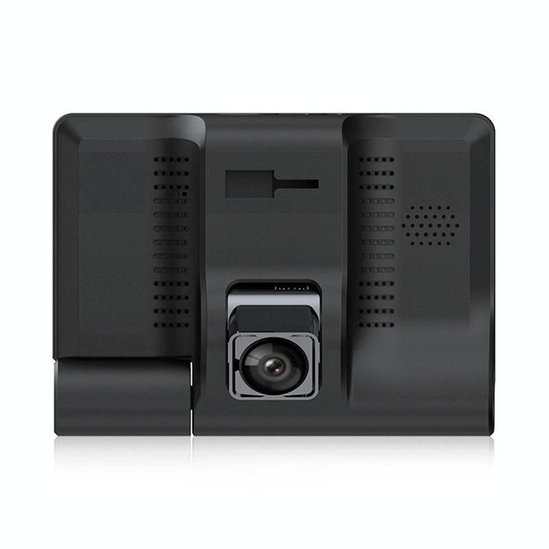 4 inch Touch Screen Car Rearview Mirror HD 1080P Three Recording Driving Recorder DVR Support Mot...