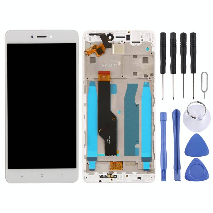 TFT LCD Screen for Xiaomi Redmi Note 4X Digitizer Full Assembly with Frame(White)