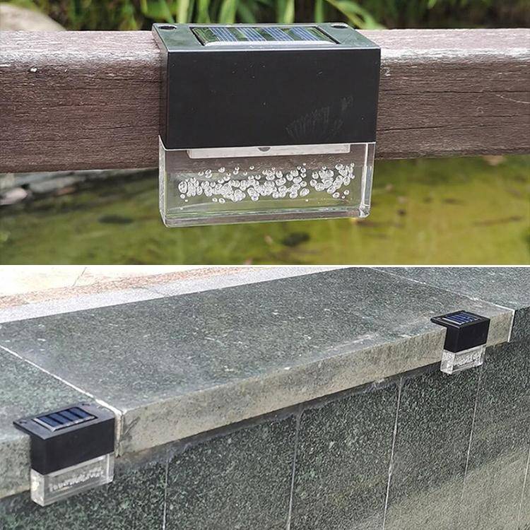 6 PCS LED Solar Deck Light Waterproof Garden / Home / Driveway / Stairs / Outside Wall