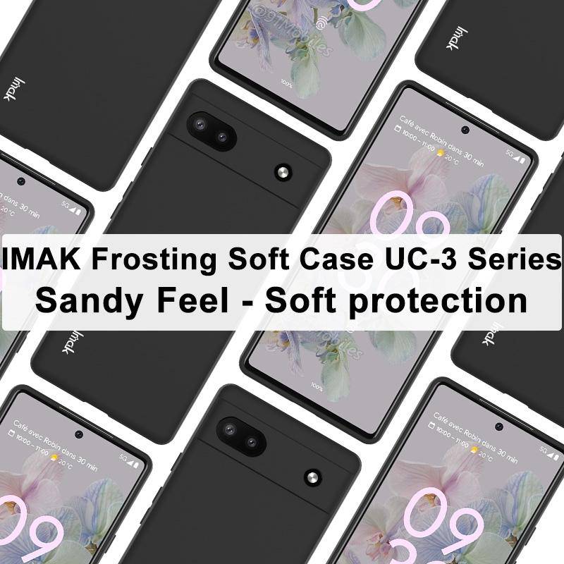 For Google Pixel 6a imak UC-3 Series Shockproof Frosted TPU Phone Case(Black)