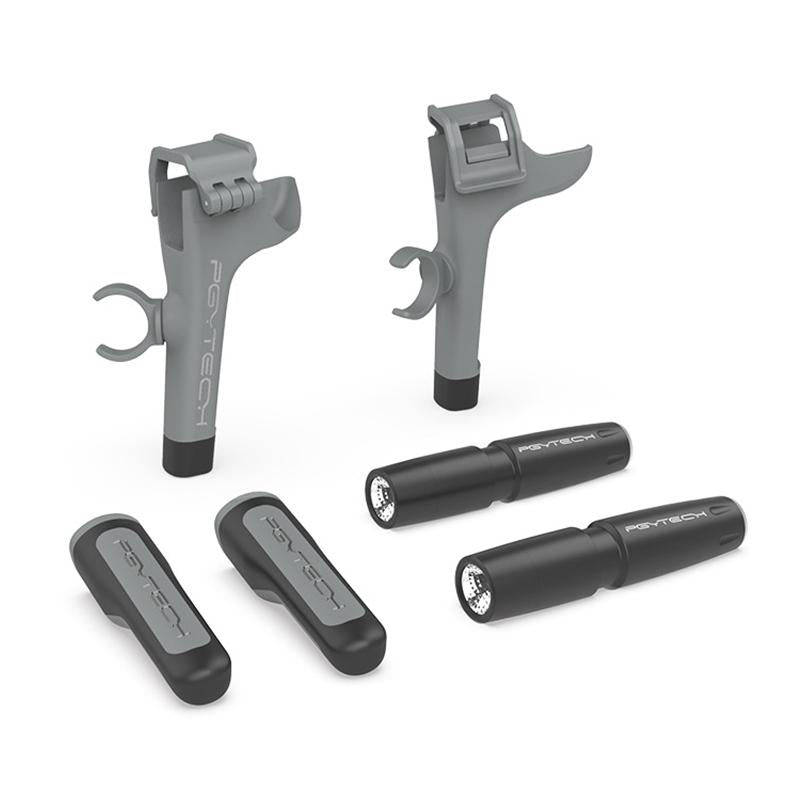 PGYTECH P-16A-038 Portable Heightened Landing Gear Extensions Rack LED Headlamp Set for DJI Mavic...