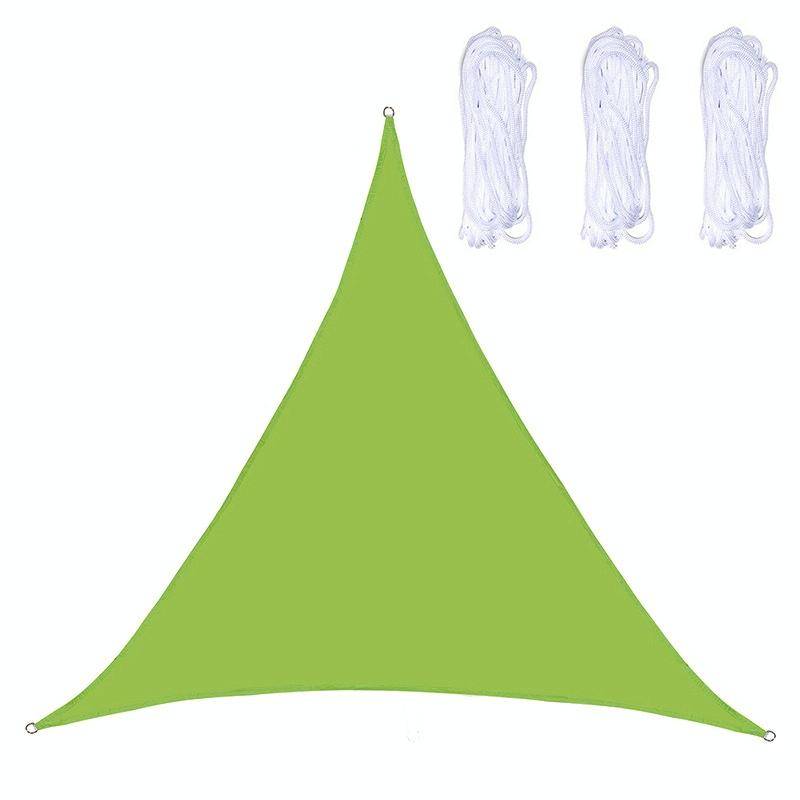 Triangle Outdoor Garden Sunshade Sail Waterproof Anti-UV Canopy, Size: 2.4m x 2.4m x 2.4m(Green)