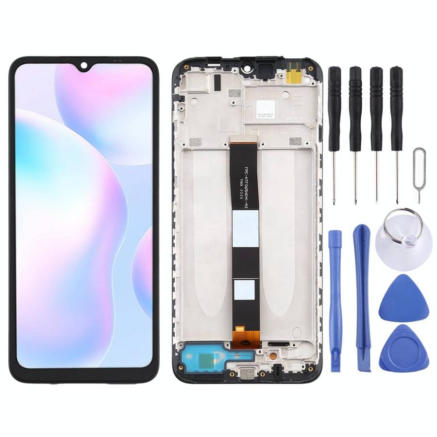 LCD Screen and Digitizer Full Assembly With Frame for Xiaomi Redmi 9A / Redmi 9C / Redmi 9C NFC /...