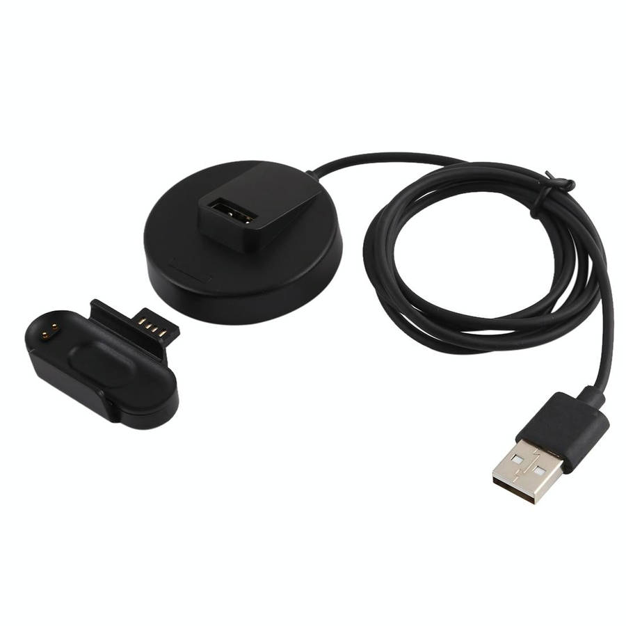For Xiaomi Mi Band 4 Charger Charging Dock Base Stand Holder with 1m Charging Cable(Black)