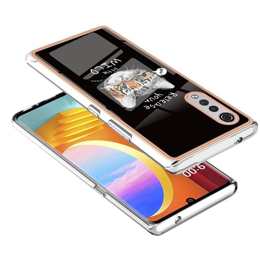 For LG Velvet 5G / 4G / G9 Electroplating Marble Dual-side IMD Phone Case(Natural Growth)