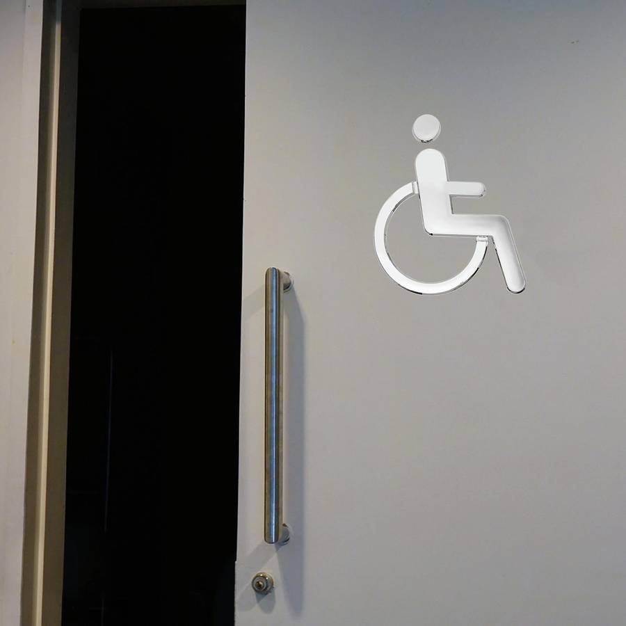 Disabled Toilet Signs Prompts Signs Wall Stickers