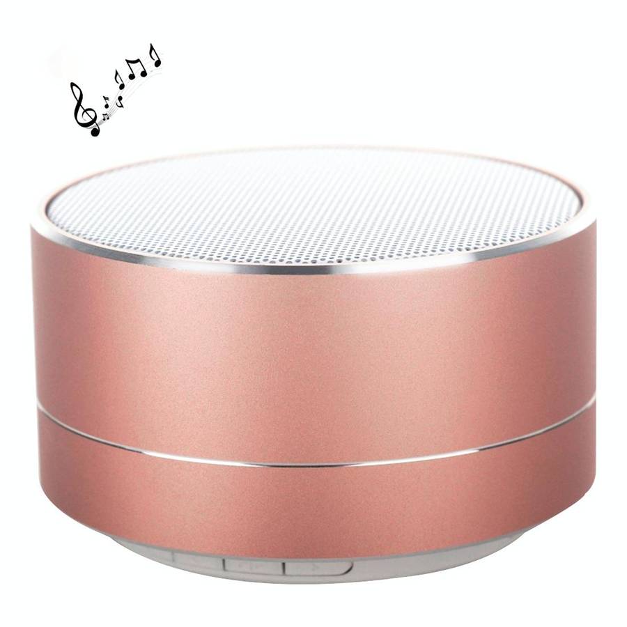 A10 Mini Portable Bluetooth Speaker Built-in MIC & LED, Support Hands-free Calls & TF Card(Rose G...