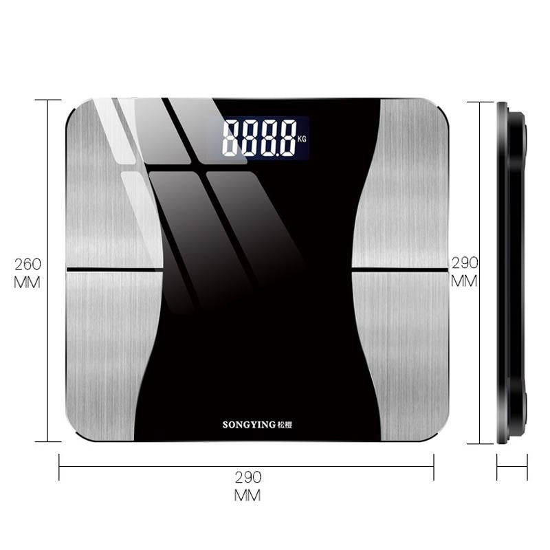 SONGYING SY06 Smart Body Fat Scale Home Body Weight Scale, Size: Charging Version(290x260mm)(Cher...