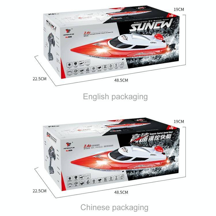 HongXunJie HJ806 2.4Ghz Water Cooling High Speed Racing Boats with Remote Controller, Auto Flip F...