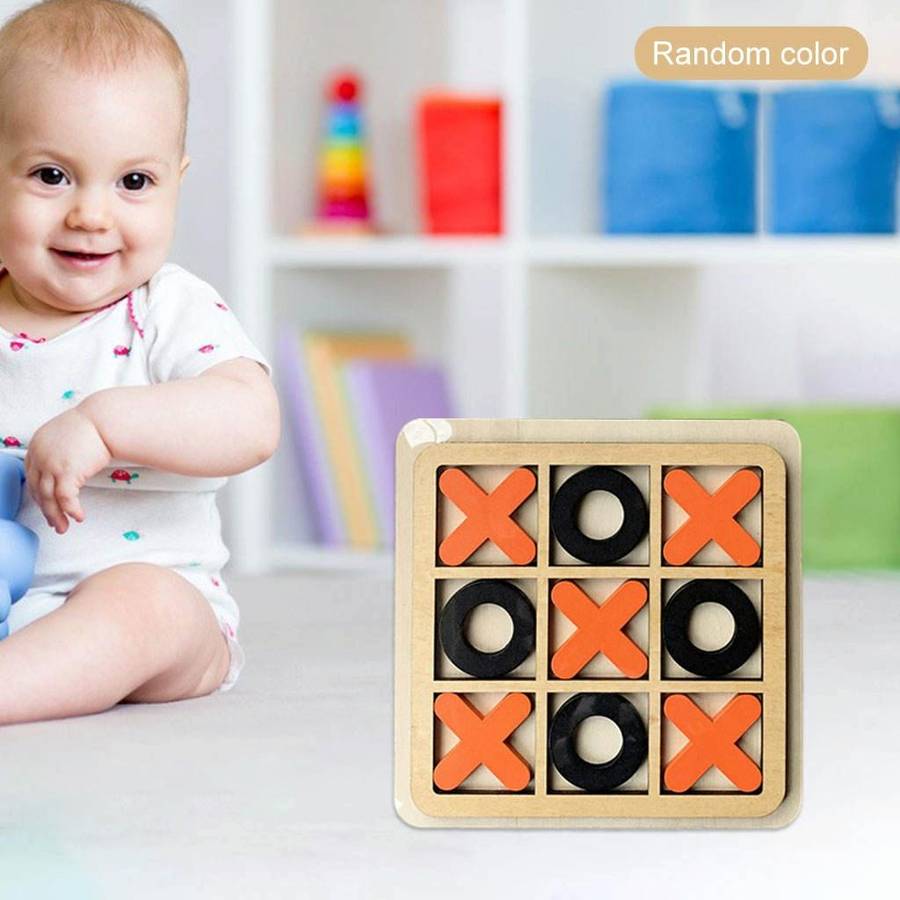 5 PCS Tic TAC Toe Kids Gift Board Game Developing Noughts And Crosses Table Game, Random Style De...