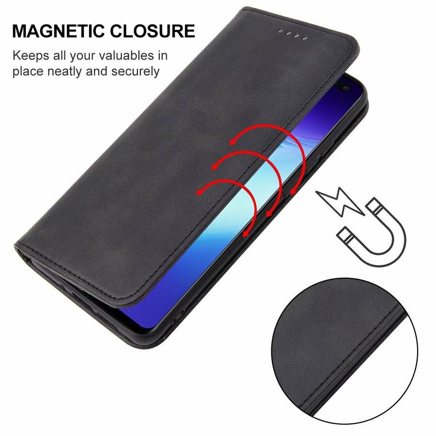 For Samsung Galaxy S10 5G Magnetic Closure Leather Phone Case(Black)