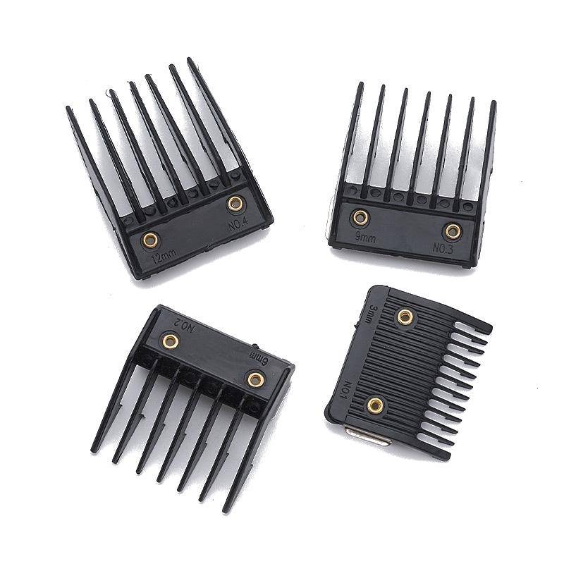 4 In 1 Hair Clipper Limit Comb Barber Tool Accessories(Black)