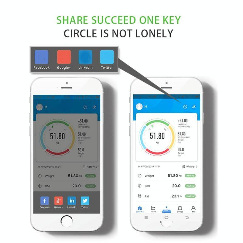 Smart Bluetooth Weight Scale Home Body Fat Measurement Health Scale Charge Model(Curve Black)