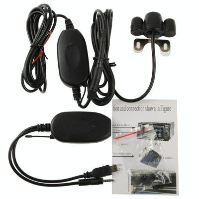 2.4G Wireless GPS Night Vision Car Rear View Backup Camera with 2 LED, Wide viewing angle: 120 (W...