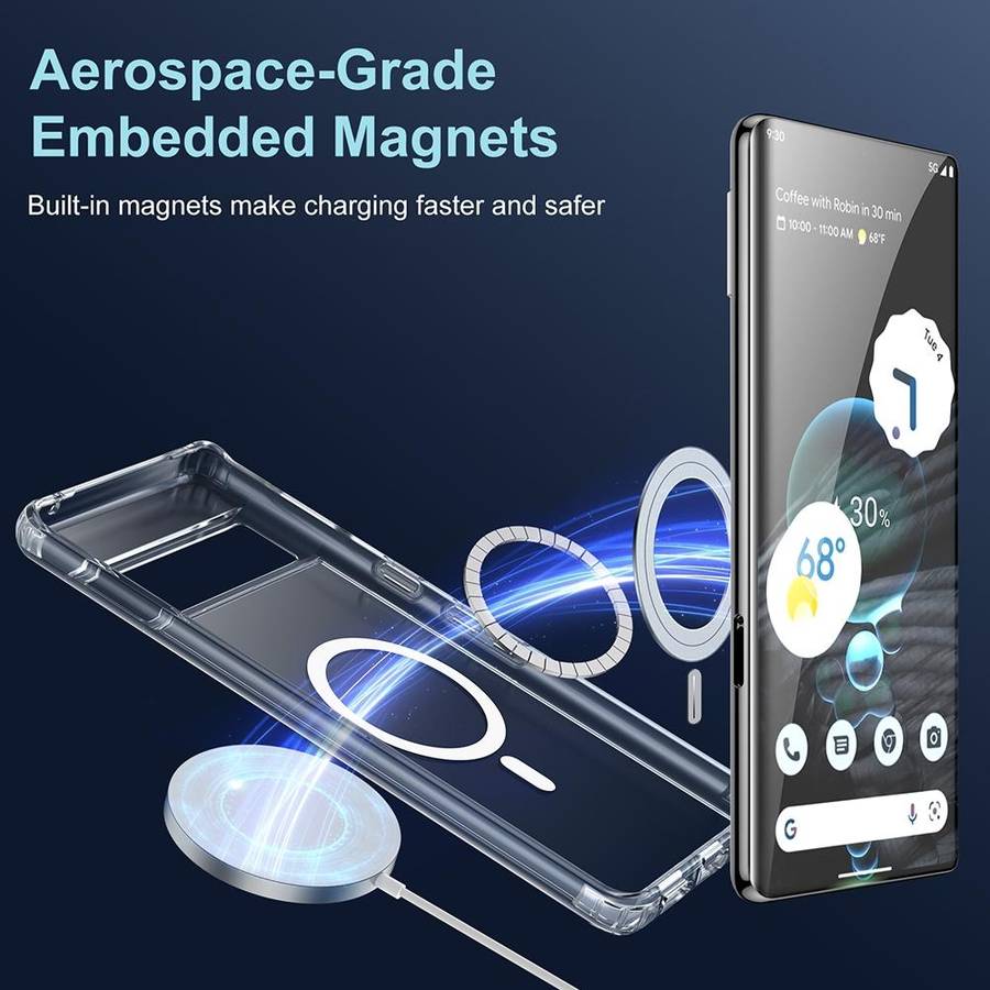 For Google Pixel 6 Pro Transparent Frosted MagSafe Phone Case