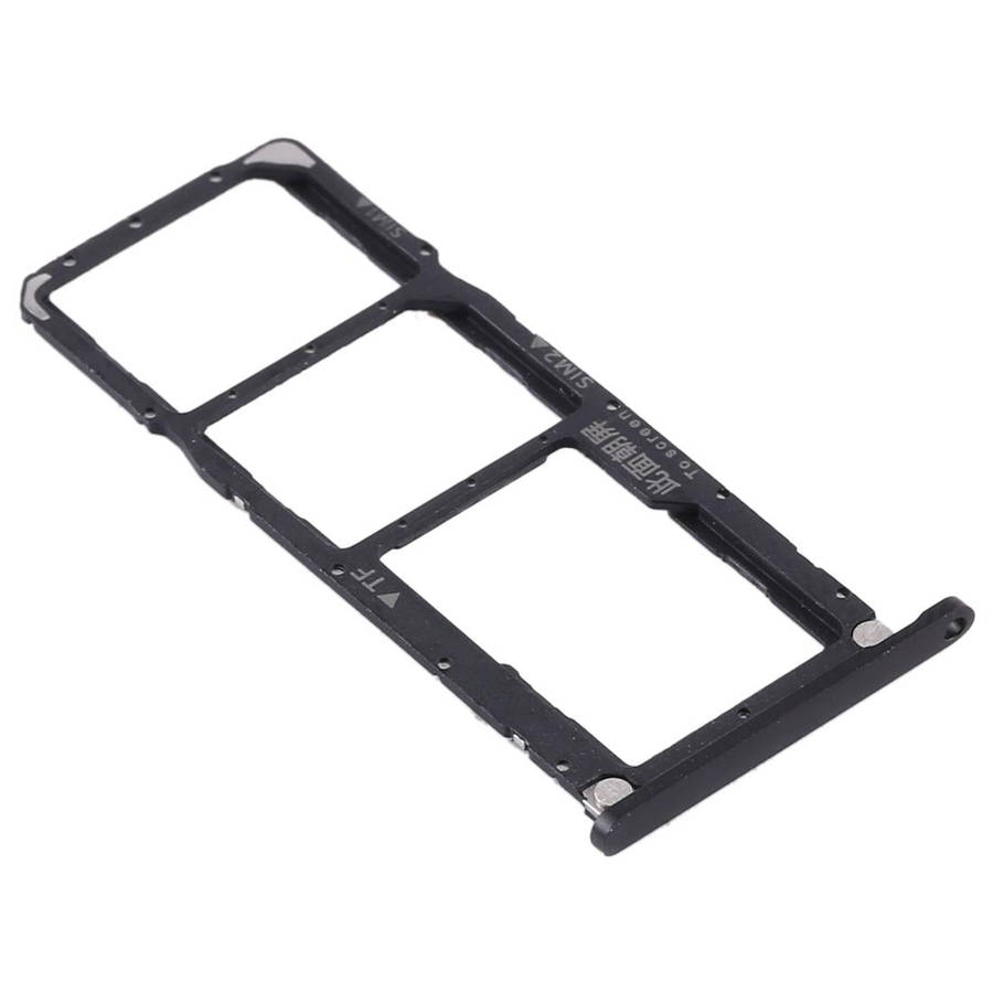 SIM Card Tray + SIM Card Tray + Micro SD Card Tray for Huawei Enjoy Max (Black)