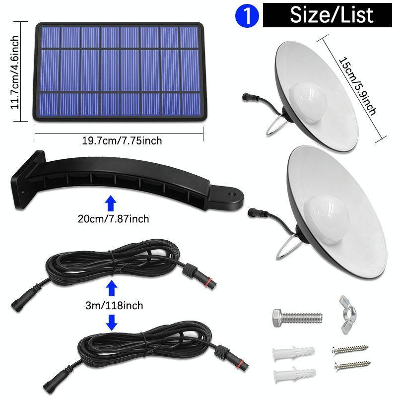 2 in 1 Solar Light Landscape Courtyard Corridor Lighting 32-LED Retro Chandelier, Light Color:War...