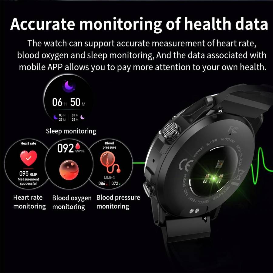 NX9 1.39 inch Color Screen Smart Watch,Support Heart Rate Monitoring/Blood Pressure Monitoring(Bl...