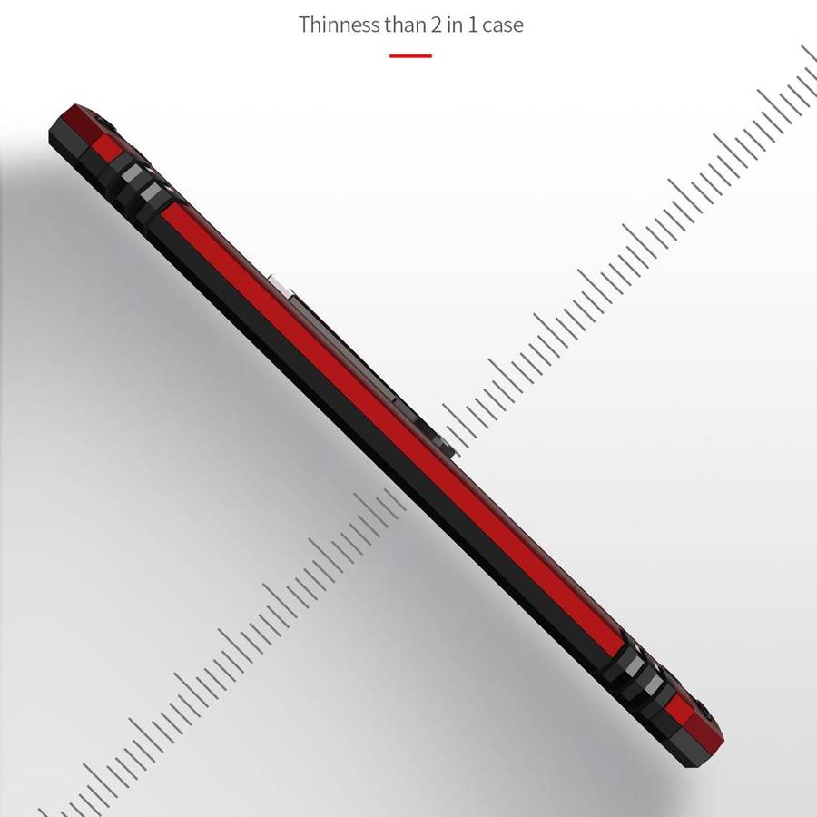For Xiaomi Redmi Note 8 Pro Armor Shockproof TPU + PC Protective Case with 360 Degree Rotation Ho...