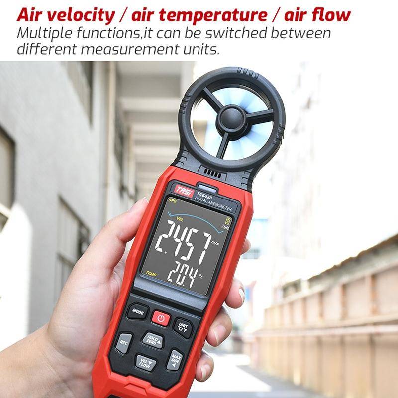 TASI TA642A Portable Digital Wind Speed Meter Air Volume Tester