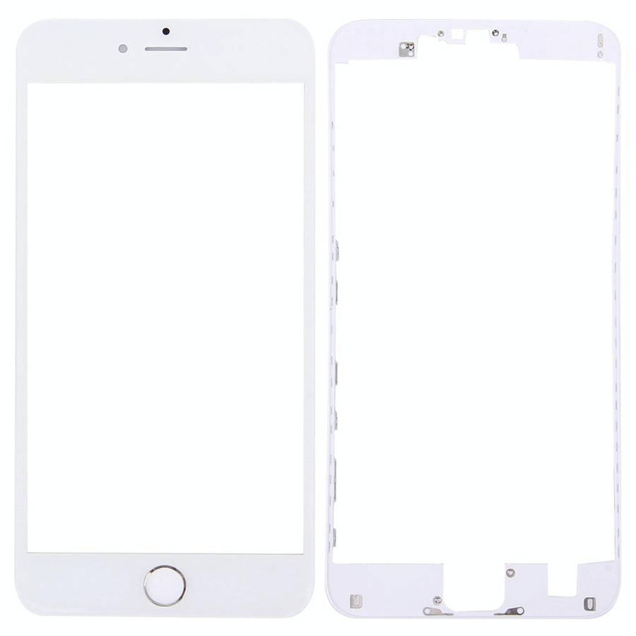 3 in 1 for iPhone 6s Plus (Front Screen Outer Glass Lens + Front Housing LCD Frame + Home Button)...