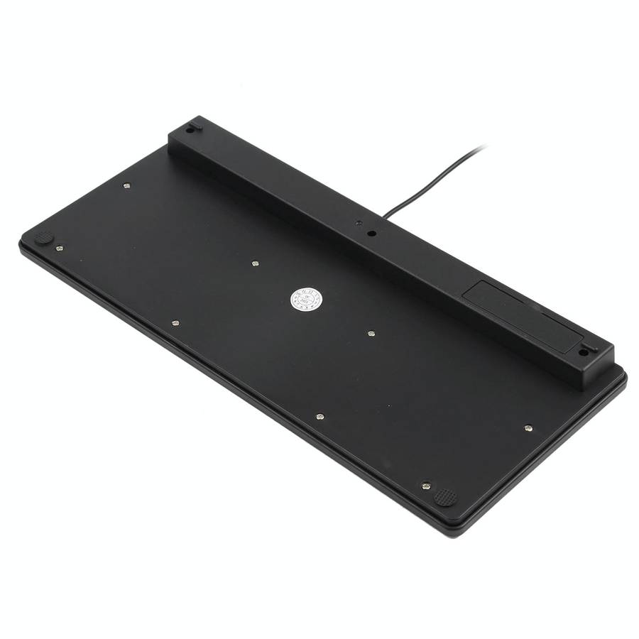 TT-A01 Ultra-thin Design Mini Wired Keyboard, Russian Version (Black)
