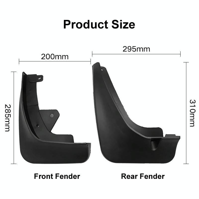 For Mazda CX-3 2015-2021 4pcs/Set Car Auto Soft Plastic Splash Flaps Fender Guard
