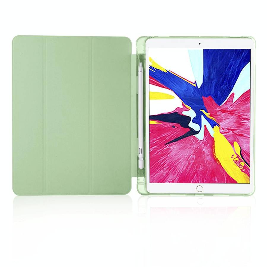 For iPad Pro 10.5 inch / Air 3 10.5 inch 3-folding Horizontal Flip PU Leather + Shockproof TPU Ca...